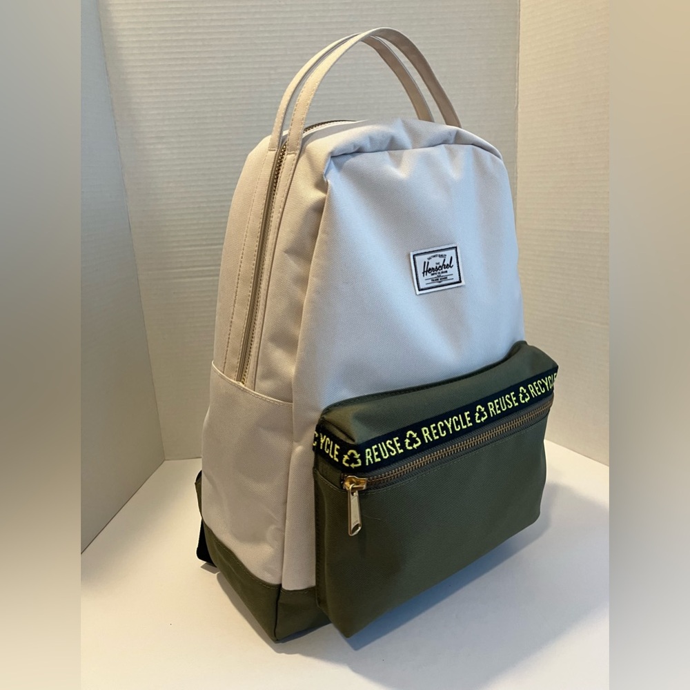 HERSCHEL SUPPLY CO Nova Mid Volume Eco Backpack 
In Moonbeam & Ivy Green